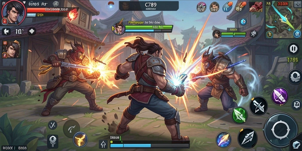 Tampilan gameplay C789 yang penuh aksi dan pertarungan epik.