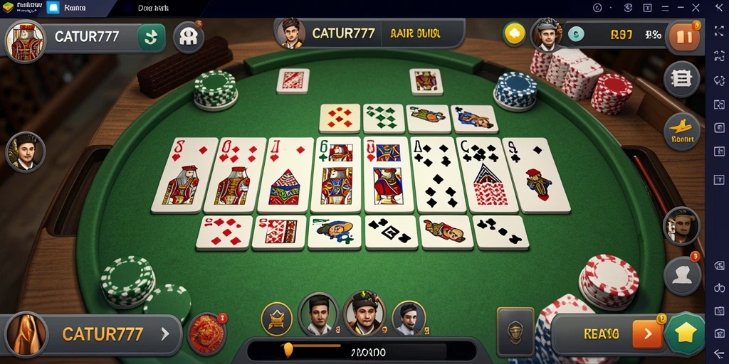 Tampilan gameplay yang seru dan interaktif dari CATUR777.