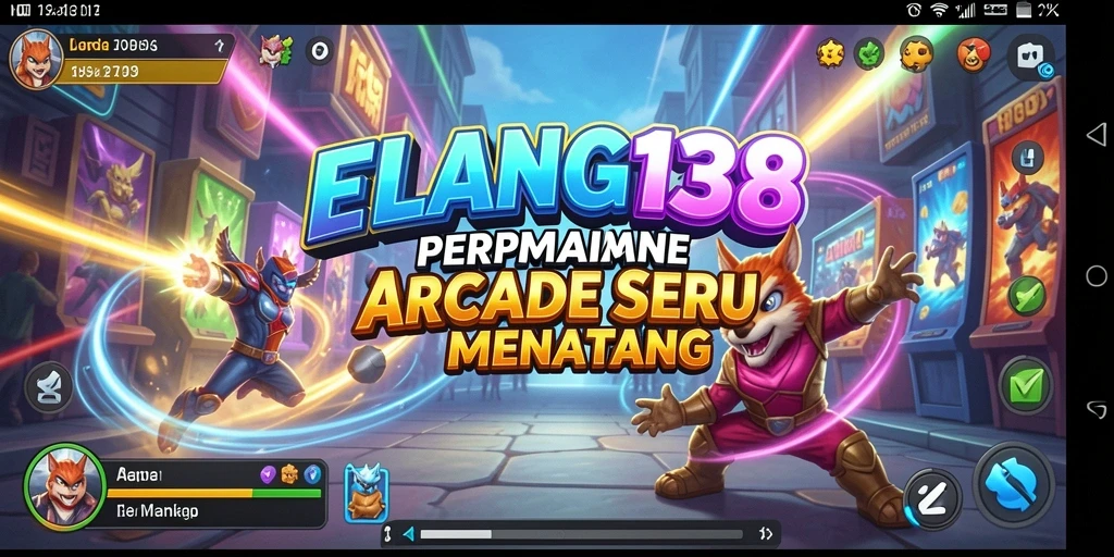 Tangkapan layar gameplay seru dari ELANG138 di tingkat arcade.