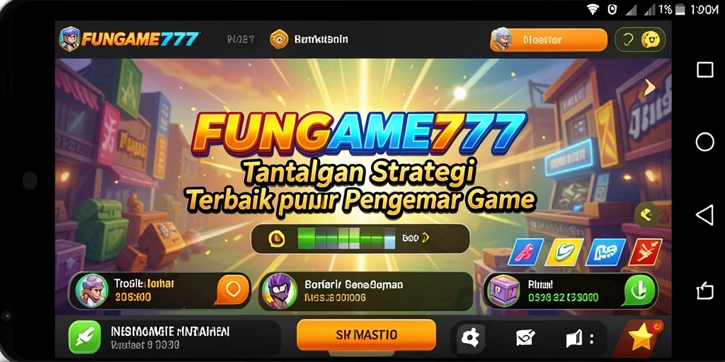 Screenshot gameplay FUNGAME777 menampilkan pertempuran strategis yang mendebarkan.