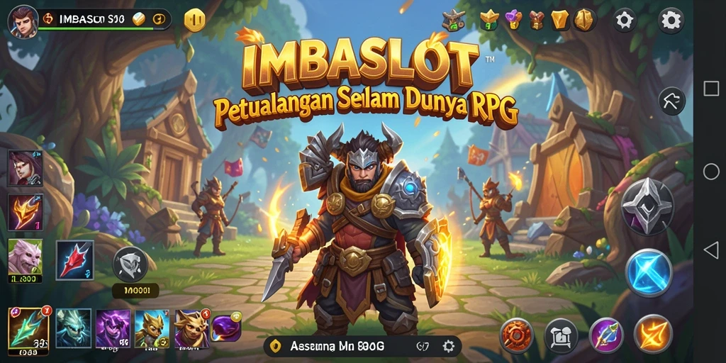 Tangkapan layar gameplay IMBASLOT yang menampilkan pertarungan seru di dunia RPG.