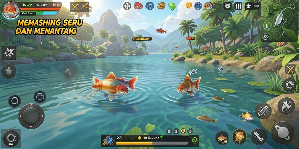 Tangkapan besar dalam permainan memancing IN22 yang menakjubkan.