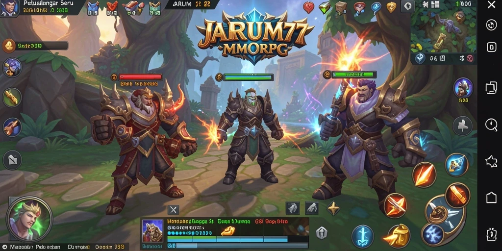 Tampilan gameplay seru dan grafis memukau di JARUM77.