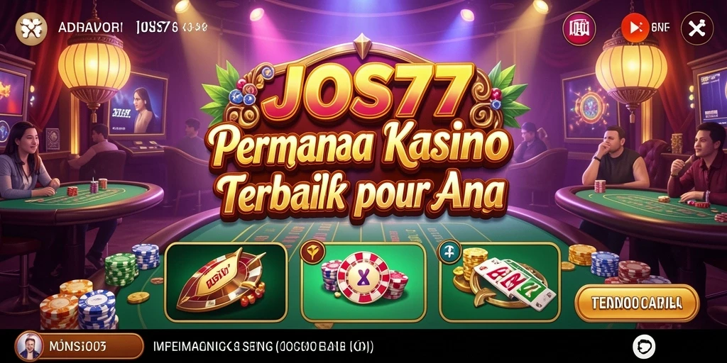 Screenshot utama JOS77 menampilkan gameplay Kasino yang mengasyikkan.