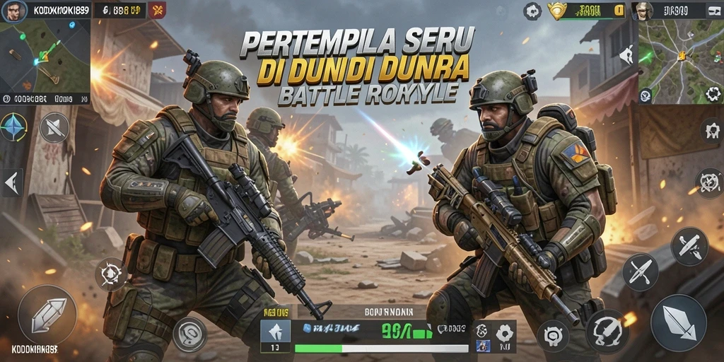 Gameplay KODOKHOKI889 dengan aksi Battle Royale yang menegangkan.