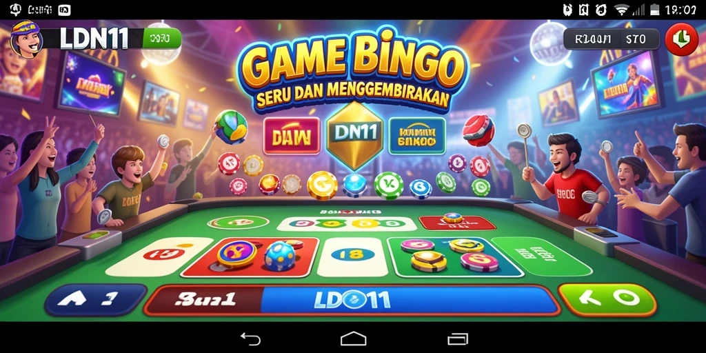 Tampilan gameplay Bingo yang penuh warna dan menarik di LDN11.