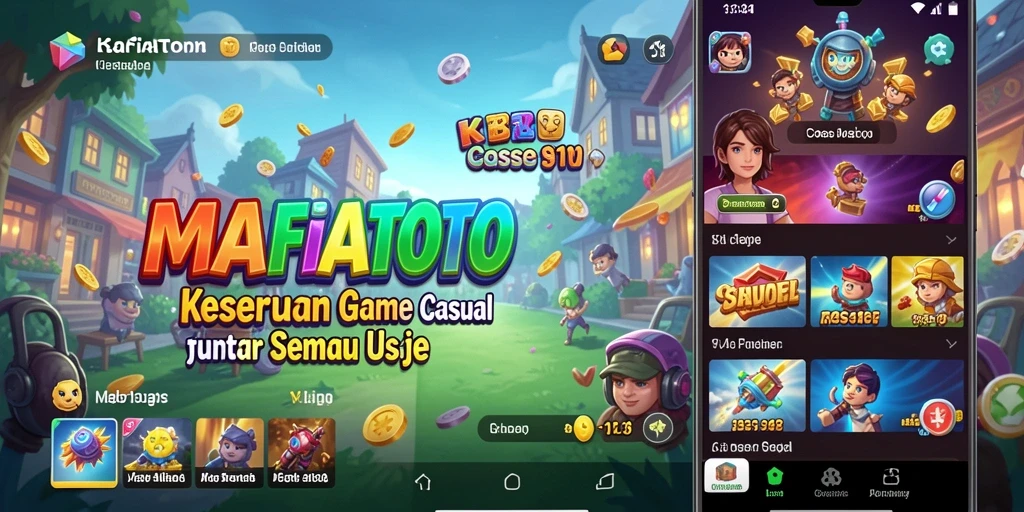 Screenshot gameplay MAFIATOTO dengan tampilan ceria dan interaktif.