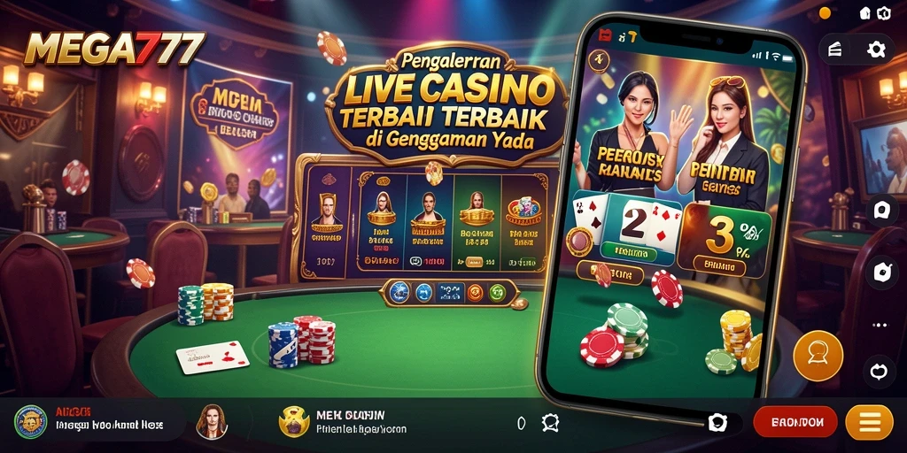 Gameplay Live Casino MEGA777 yang seru dan mendebarkan.