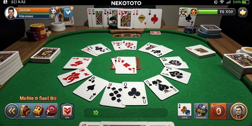 Tampilan gameplay seru dalam NEKOTOTO yang menarik.