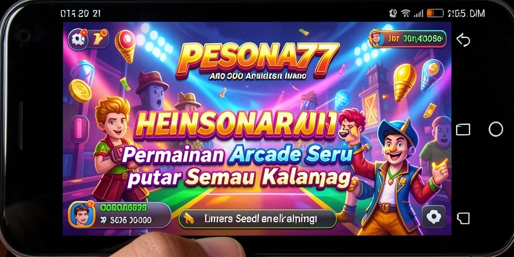 Tampilan gameplay seru dalam PESONA77 yang penuh warna.