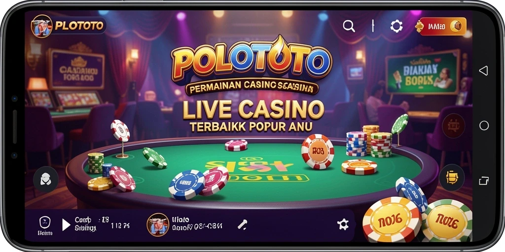 Tampilan gameplay seru dari POLOTOTO dalam Live Casino.
