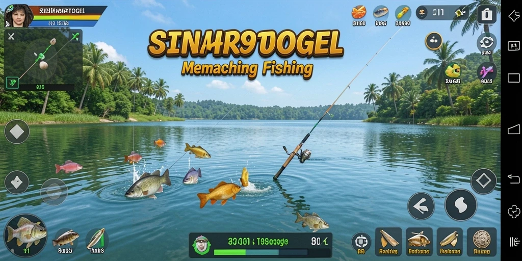 Tampilan gameplay SINARTOGEL yang menarik saat menangkap ikan.